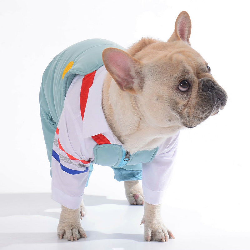 New Teddy Dog Pet Strap Cotton Pants