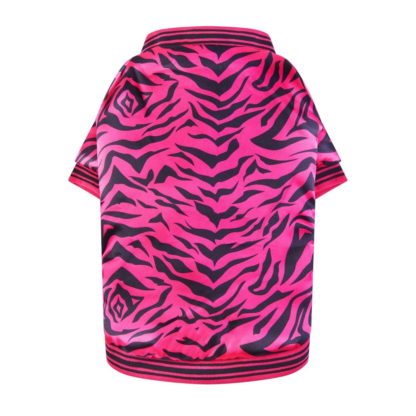 Cotton Pink Zebra Dog Jacket