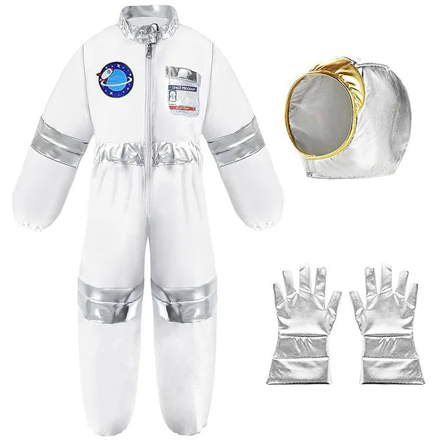 Matching Kids Astronaut Halloween Costume Set White 2 sold by Poopy and Poops General Pet Store poppyandpoops.ca