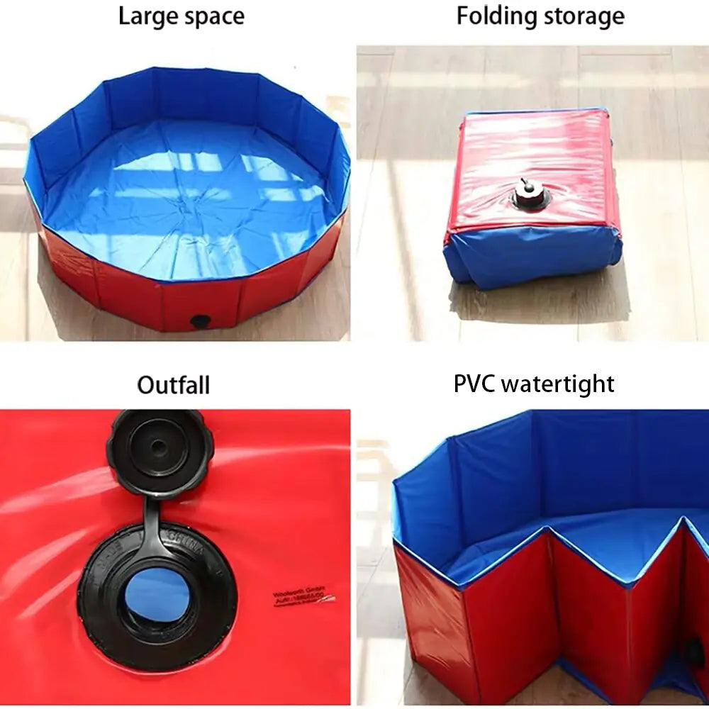 Foldable Summer Cooling Bathing Pool sold by Poopy and Poops General Pet Store poppyandpoops.ca