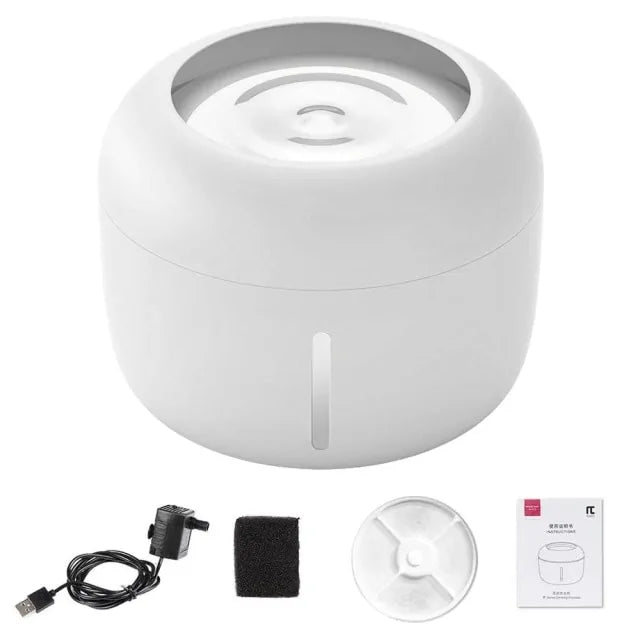 Portable Pet Dispenser Feeder Bowl White 200 x 153 MM sold by Poopy and Poops General Pet Store poppyandpoops.ca
