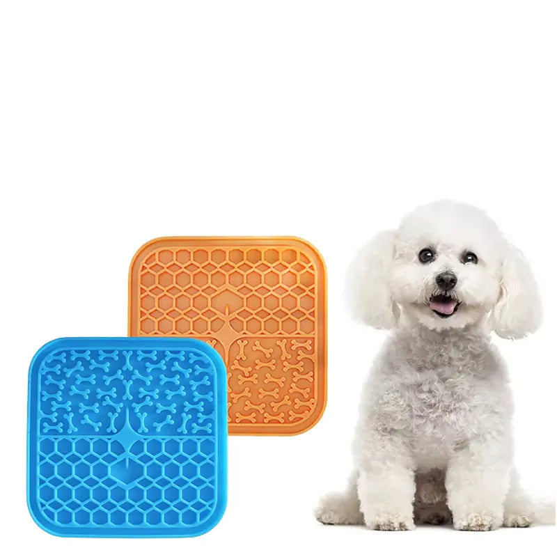 Silicone Pet Lick Mat Tray sold by Poopy and Poops General Pet Store poppyandpoops.ca