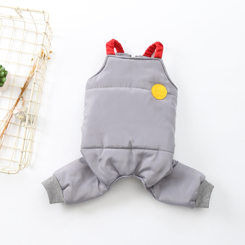 New Teddy Dog Pet Strap Cotton Pants