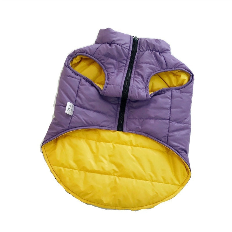 Pet Autumn And Winter Double-sided Cotton Vest Pug Jarre Aero Bull Ski Shirt