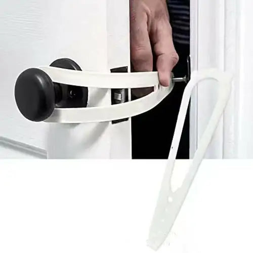 Pet Door Holder White with Ears sold by Poopy and Poops General Pet Store poppyandpoops.ca