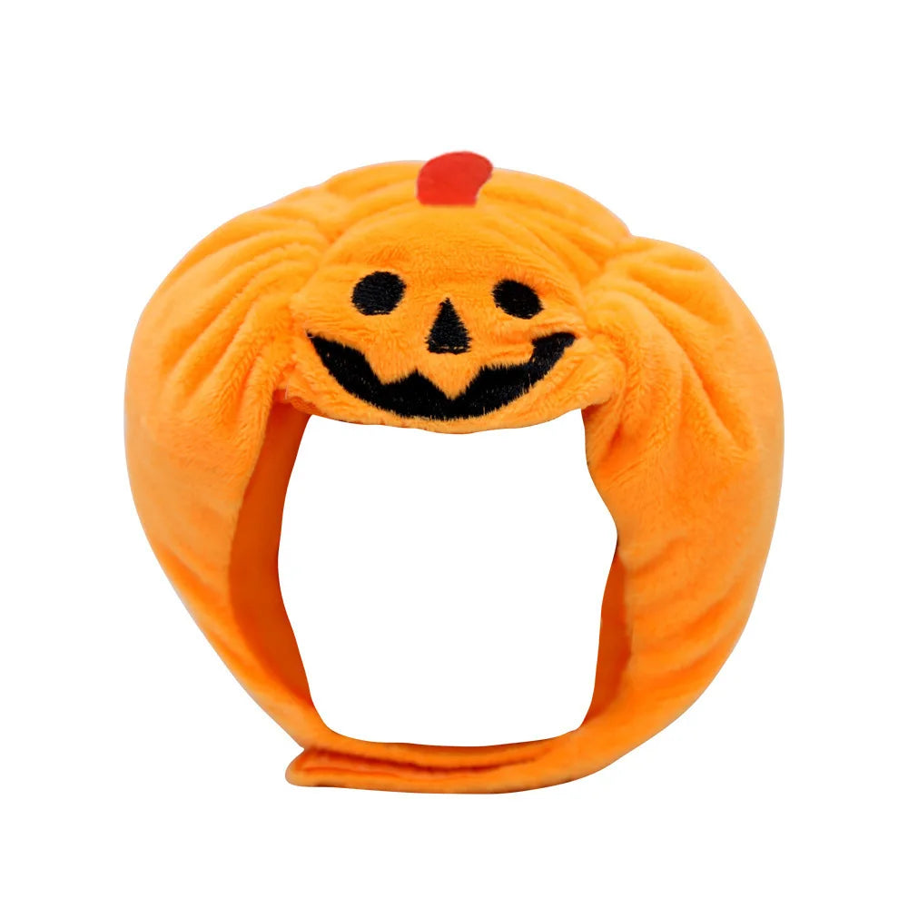 Cute Pet Pumpkin Hat Halloween Costume sold by Poopy and Poops General Pet Store poppyandpoops.ca