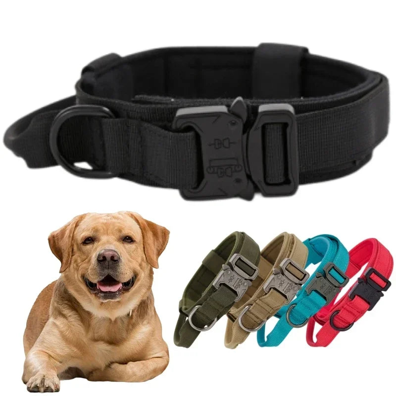 Durable Tactical Dog Collar Leash sold by Poopy and Poops General Pet Store poppyandpoops.ca