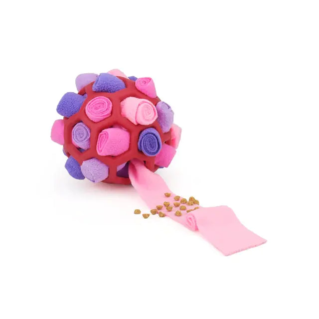 Dog Sniffing Ball Training Toy Red 2 sold by Poopy and Poops General Pet Store poppyandpoops.ca