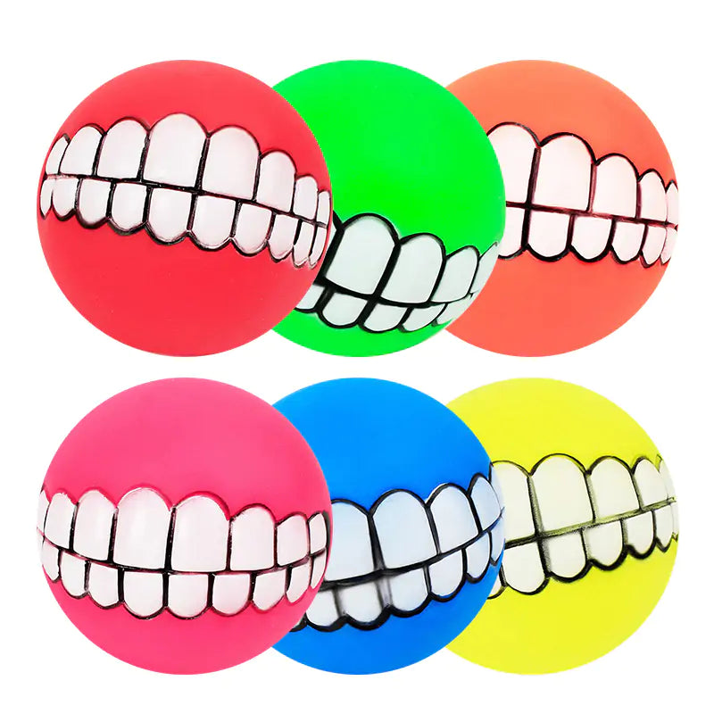 Pet Ball Teeth Silicon Chew Toys for Large Dog Breeds sold by Poopy and Poops General Pet Store poppyandpoops.ca