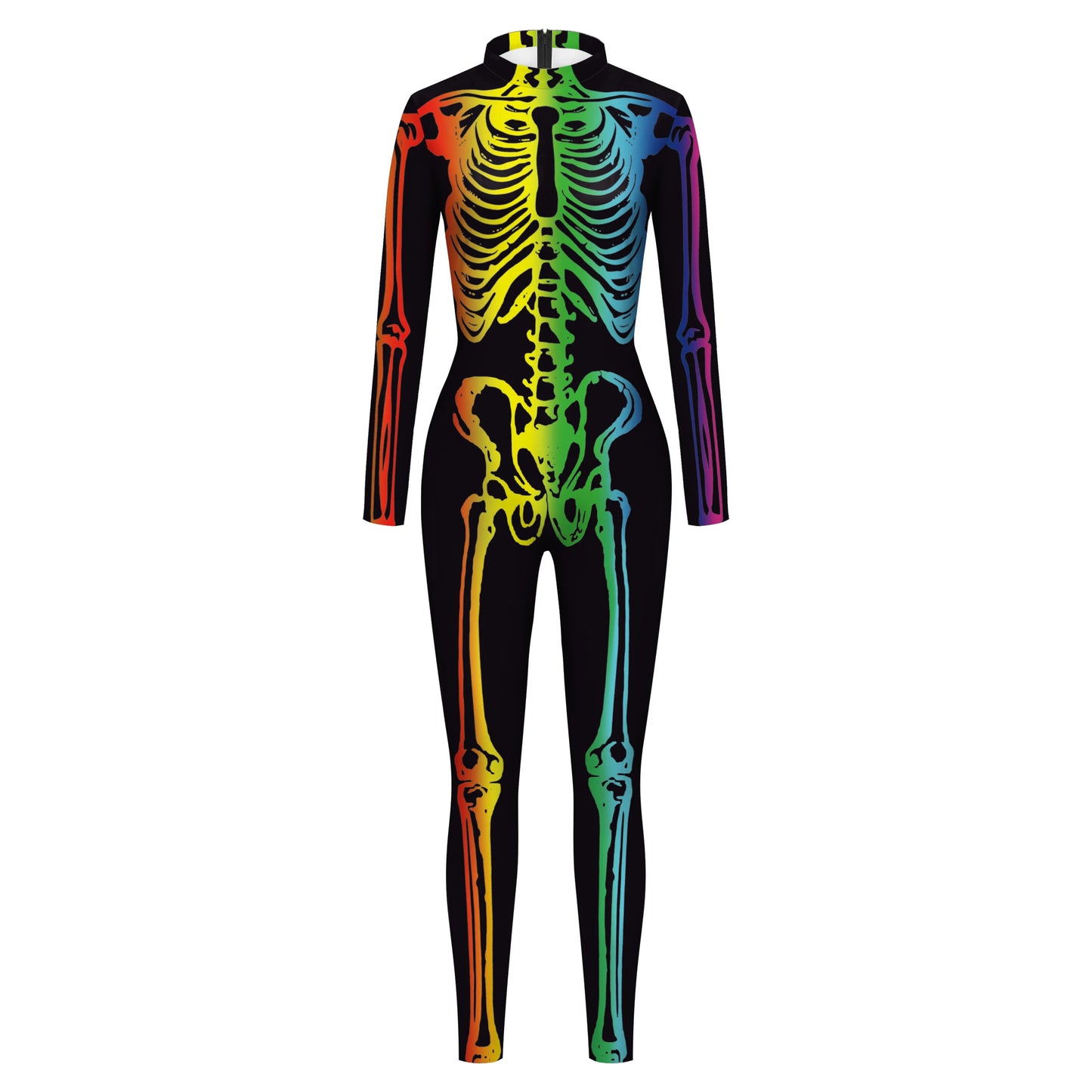 Women's Halloween Colorful Skeleton Human Costume 356 sold by Poopy and Poops General Pet Store poppyandpoops.ca