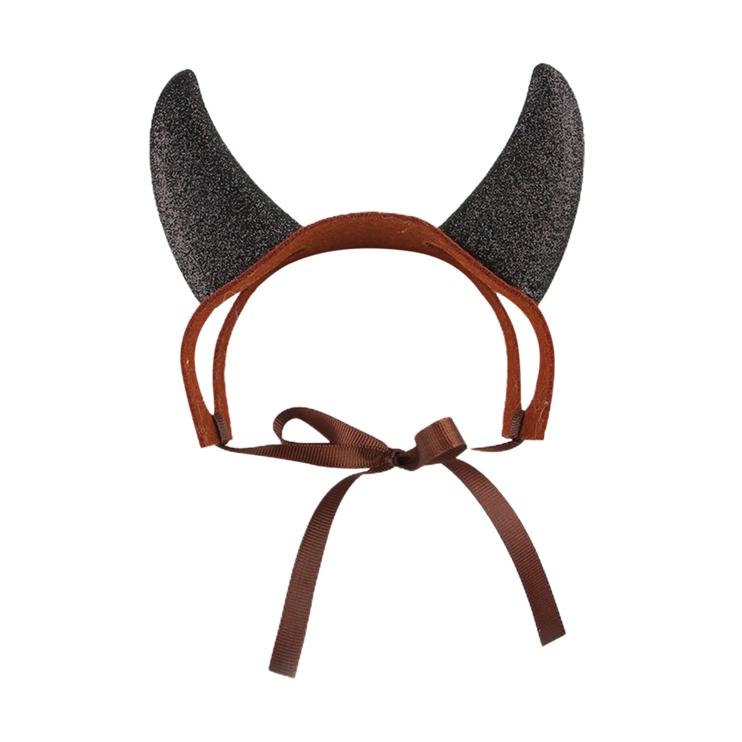 Halloween Dog Costume Cat Devil Horns Headband Funny Pet Cosplay Accessory for Party black sold by Poopy and Poops General Pet Store poppyandpoops.ca