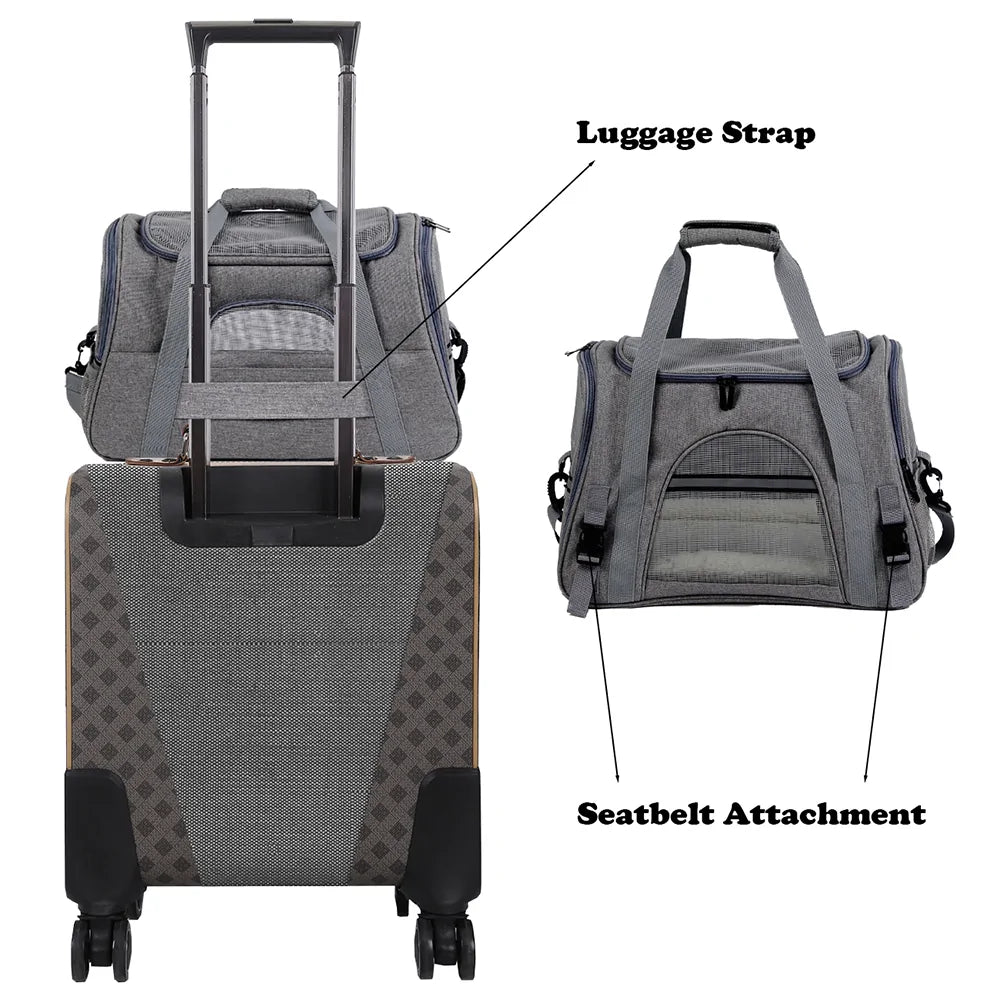 Pet Dog Messenger Carrier Travel Bag sold by Poopy and Poops General Pet Store poppyandpoops.ca