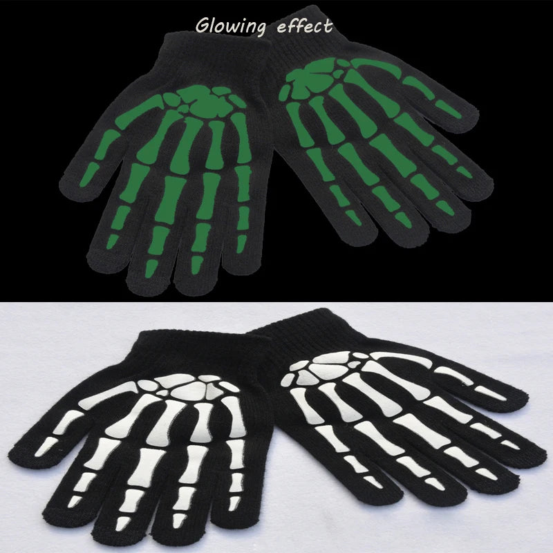LED Luminous Skeleton Gloves, Halloween Costume Neon Gloves Type 2 Adult sold by Poopy and Poops General Pet Store poppyandpoops.ca