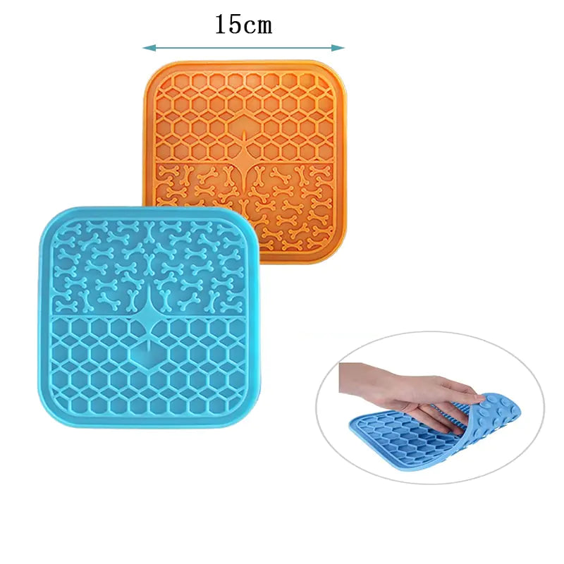 Silicone Pet Lick Mat Tray sold by Poopy and Poops General Pet Store poppyandpoops.ca