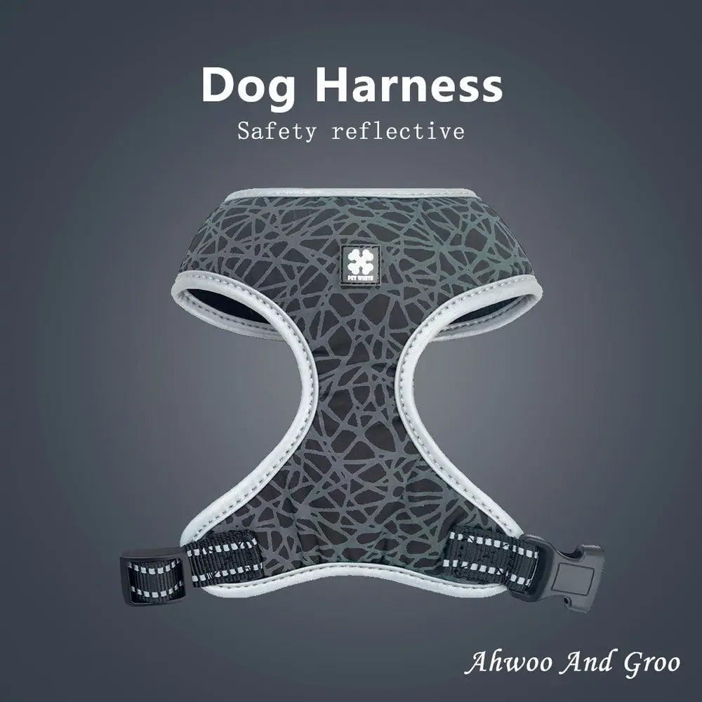 Adjustable Reflective Pet Harness Leash Set sold by Poopy and Poops General Pet Store poppyandpoops.ca