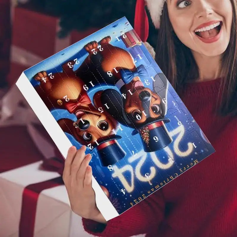 Dachshund Dog Christmas Tree Decoration Advent Calendar 24 Days Of Christmas