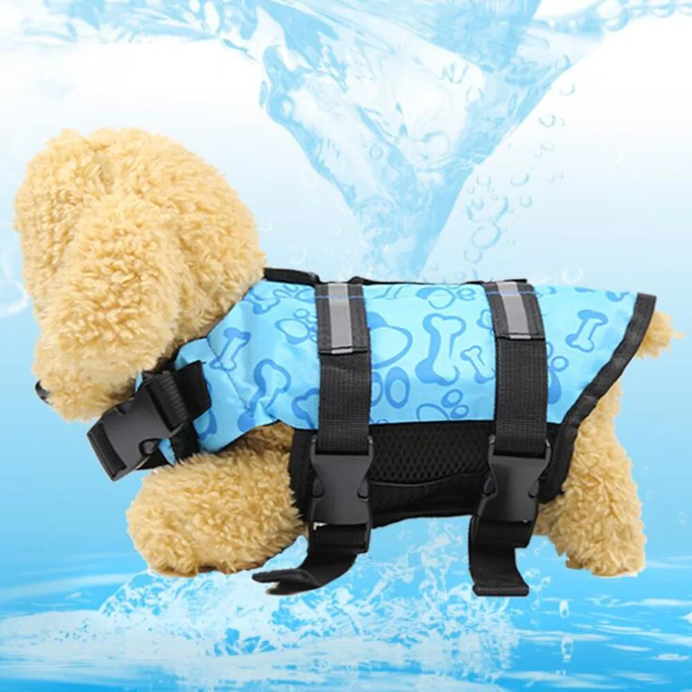 Dog Life Jacket Safety Vest Blue sold by Poopy and Poops General Pet Store poppyandpoops.ca