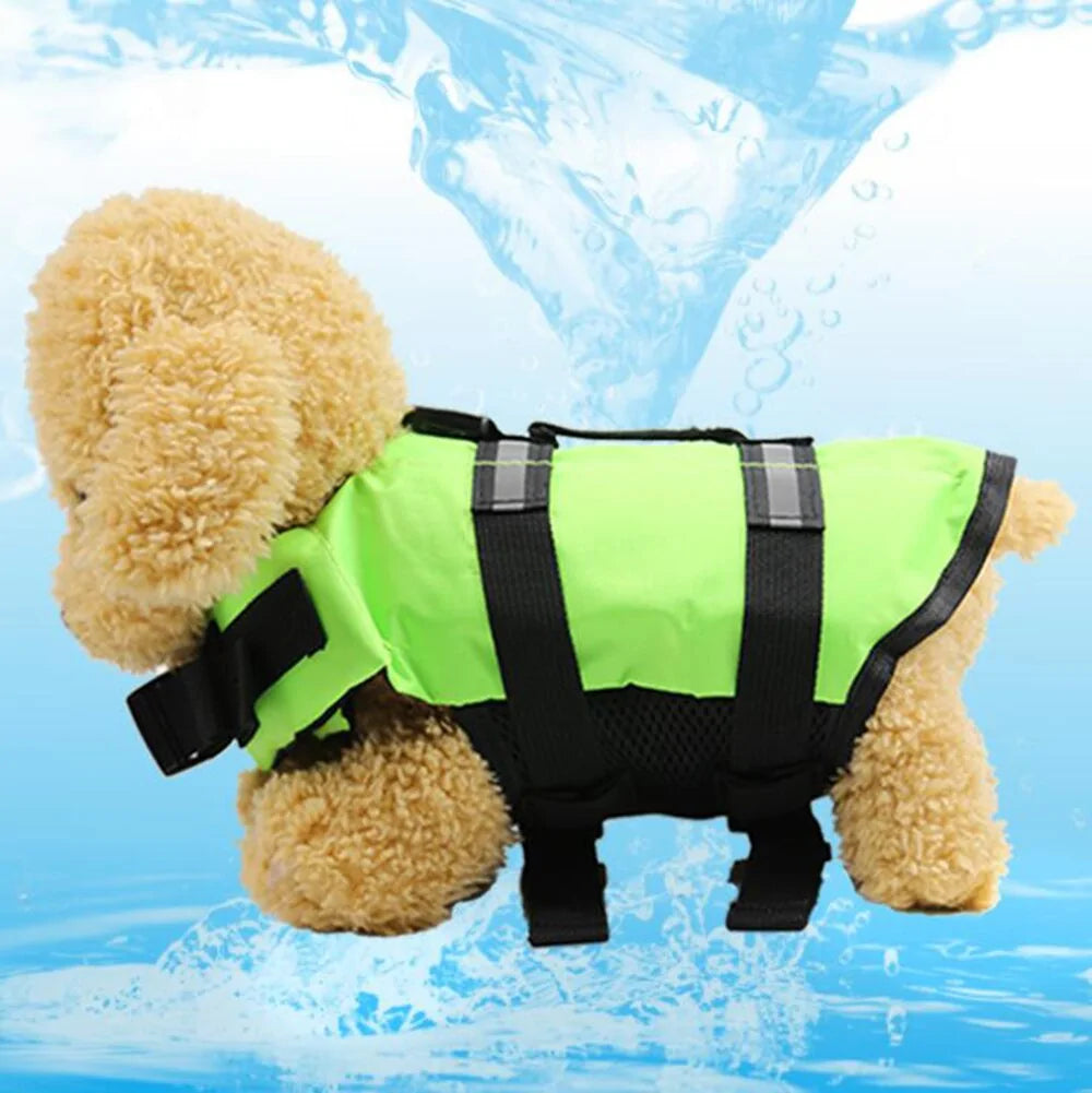 Dog Life Jacket Safety Vest Green sold by Poopy and Poops General Pet Store poppyandpoops.ca