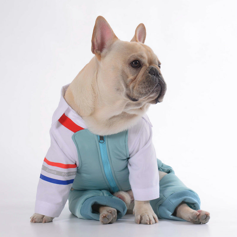 New Teddy Dog Pet Strap Cotton Pants