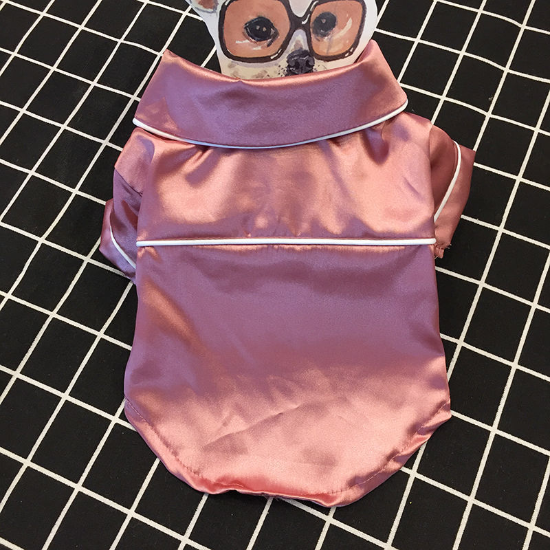 Dog PJ Pajamas Shirt in Pink Black and Blue