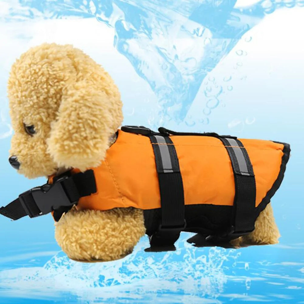 Dog Life Jacket Safety Vest Orange sold by Poopy and Poops General Pet Store poppyandpoops.ca