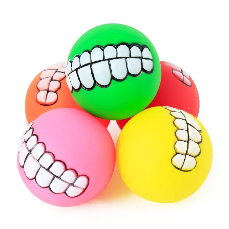 Pet Ball Teeth Silicon Chew Toys for Large Dog Breeds sold by Poopy and Poops General Pet Store poppyandpoops.ca