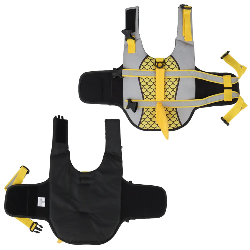 Shark Pet Dog Life Jacket Vest sold by Poopy and Poops General Pet Store poppyandpoops.ca