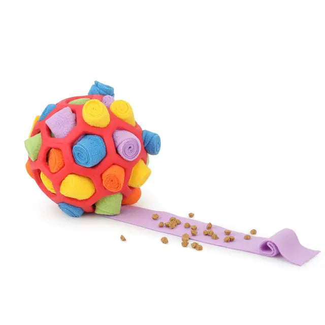 Dog Sniffing Ball Training Toy Red sold by Poopy and Poops General Pet Store poppyandpoops.ca