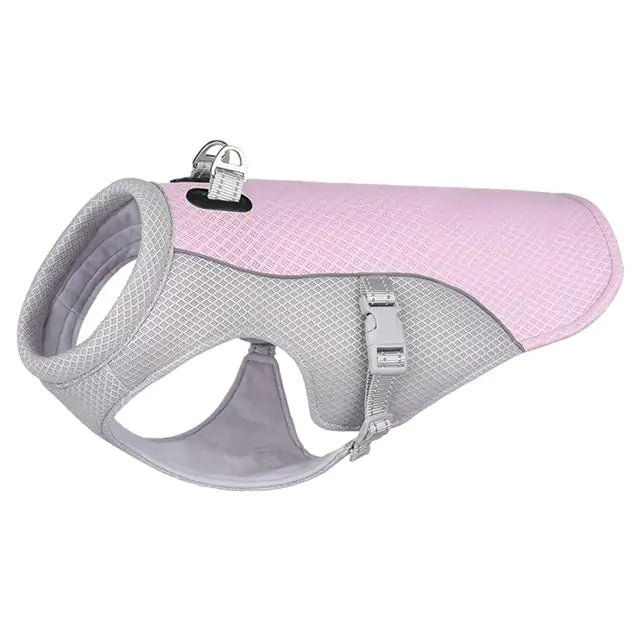 Breathable Summer Dog Cooling Vest Pink L sold by Poopy and Poops General Pet Store poppyandpoops.ca