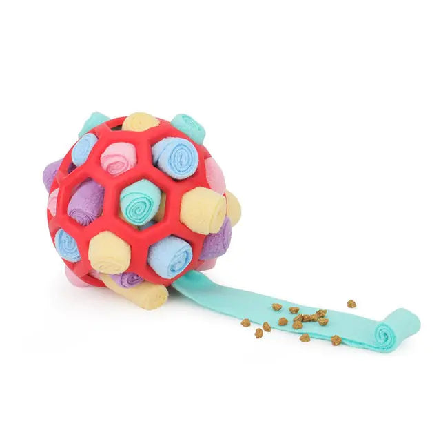 Dog Sniffing Ball Training Toy Red 3 sold by Poopy and Poops General Pet Store poppyandpoops.ca