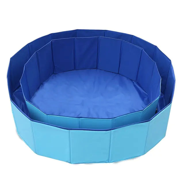 Foldable Summer Cooling Bathing Pool Sky Blue S 50x8cm sold by Poopy and Poops General Pet Store poppyandpoops.ca