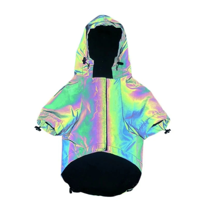 Reflective Flashing Dog Jacket sold by Poopy and Poops General Pet Store poppyandpoops.ca