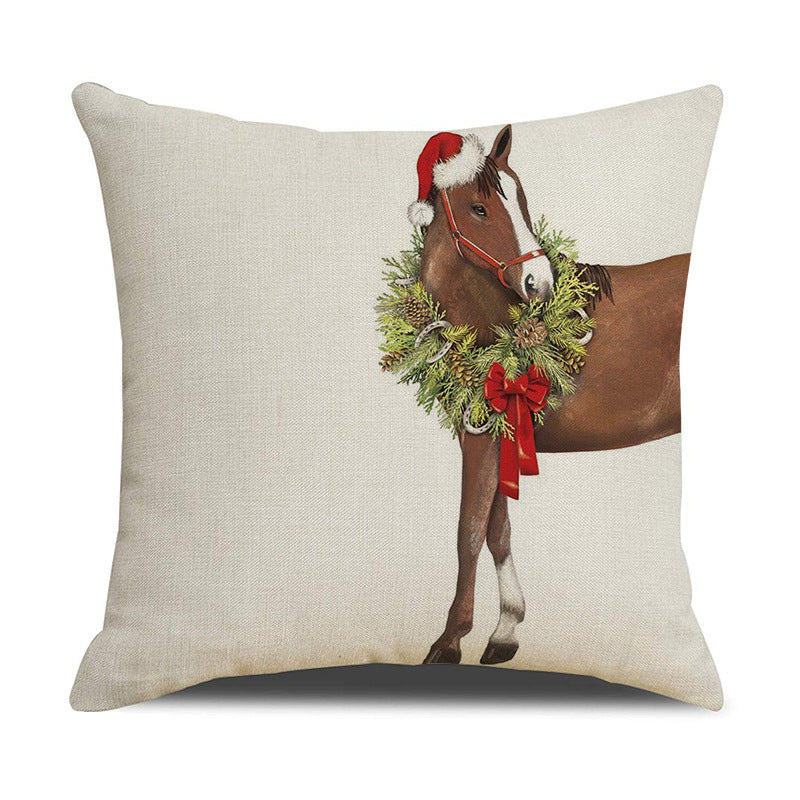 Lab and Dachshund  Animal Printed Christmas Pillowcase