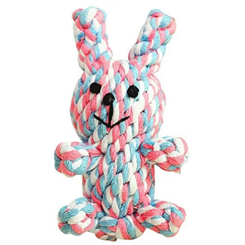 Animal Design Rope Dog Toys Rabbit sold by Poopy and Poops General Pet Store poppyandpoops.ca