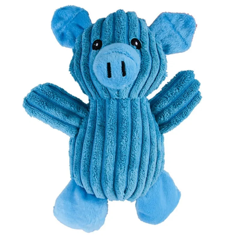 Animals Dog Chew Squeak Toys Blue Pig sold by Poopy and Poops General Pet Store poppyandpoops.ca