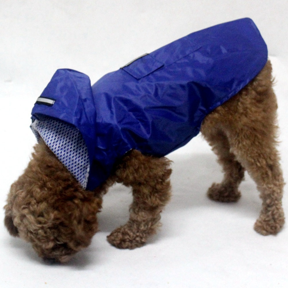 Pet Waterproof Windproof Hood Puppy Raincoat