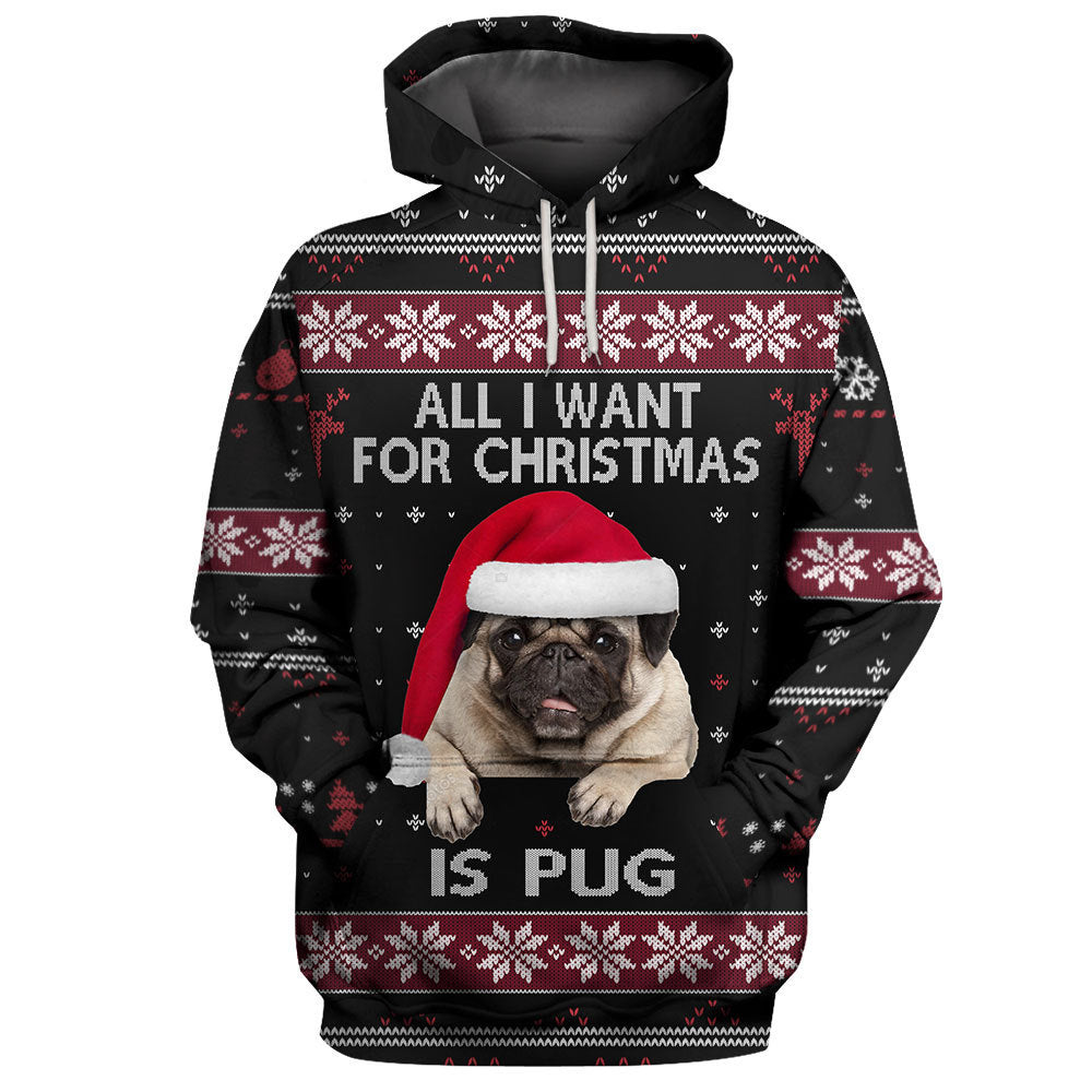 Pitbull, Doberman, Collie, Lab Dachshund, Pug, Bulldog Ugly Christmas Party Men's Sweater
