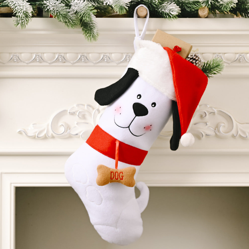 Christmas Santa Dog Gift Stocking