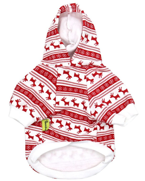 Fleece Christmas Tree, Gingerbread Man Holiday Dog Hoodie Sweater