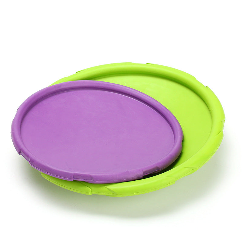 Pet Dog Rubber Frisbee Disk Chew Toy