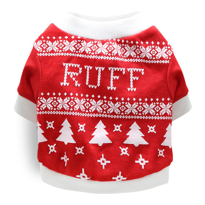 Cotton Christmas Santa, Elf Snow Flake Pet Dog Shirt
