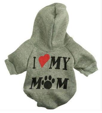 Pet dog letter printing clothes fleece printed mommy pet sweater