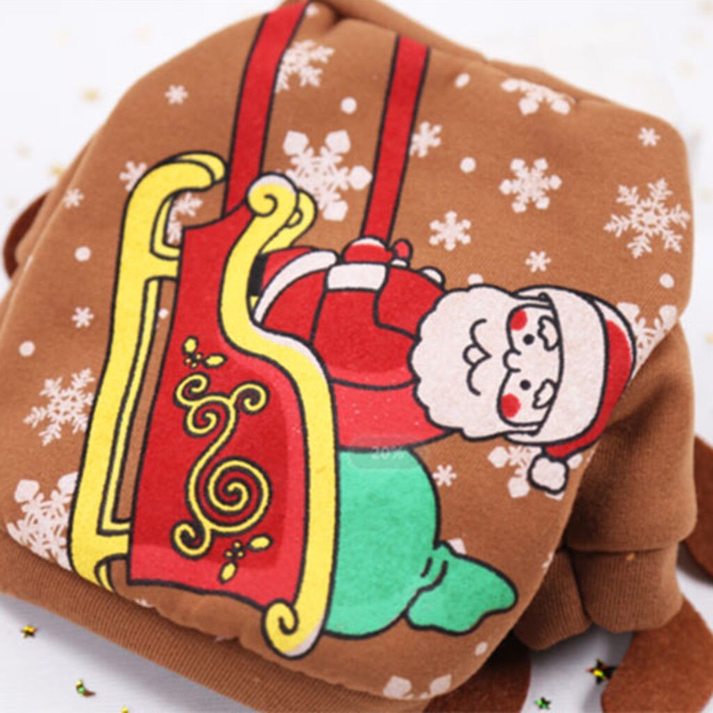 Dog Pet Santa's Reindeer Antler Christmas Hoodie