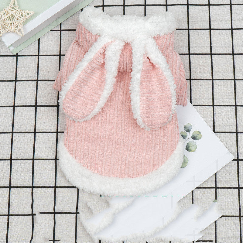 Cute Rabbit Sweater Autumn And Winter Clothes Pet Teddy Dog Clothes