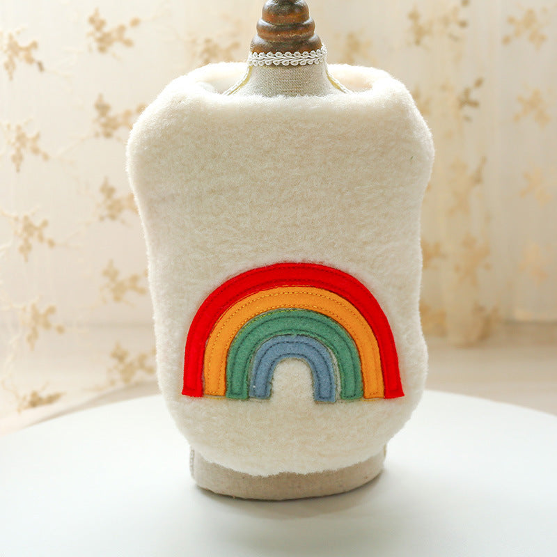 Warm Four-Color Love Vest Rainbow Clothes