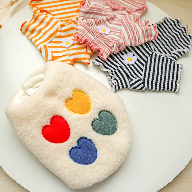 Warm Four-Color Love Vest Rainbow Clothes