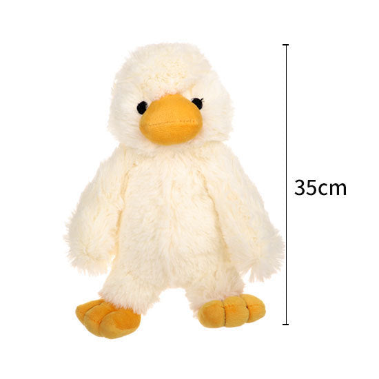 Cuddly Plush Ducky Squeaky Dog Toy in (S) 9.5 Inch and (L) 14 inch