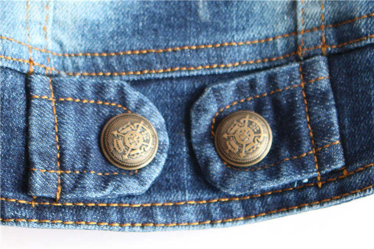 Retro Jeans Denim Dog Vest in Blue