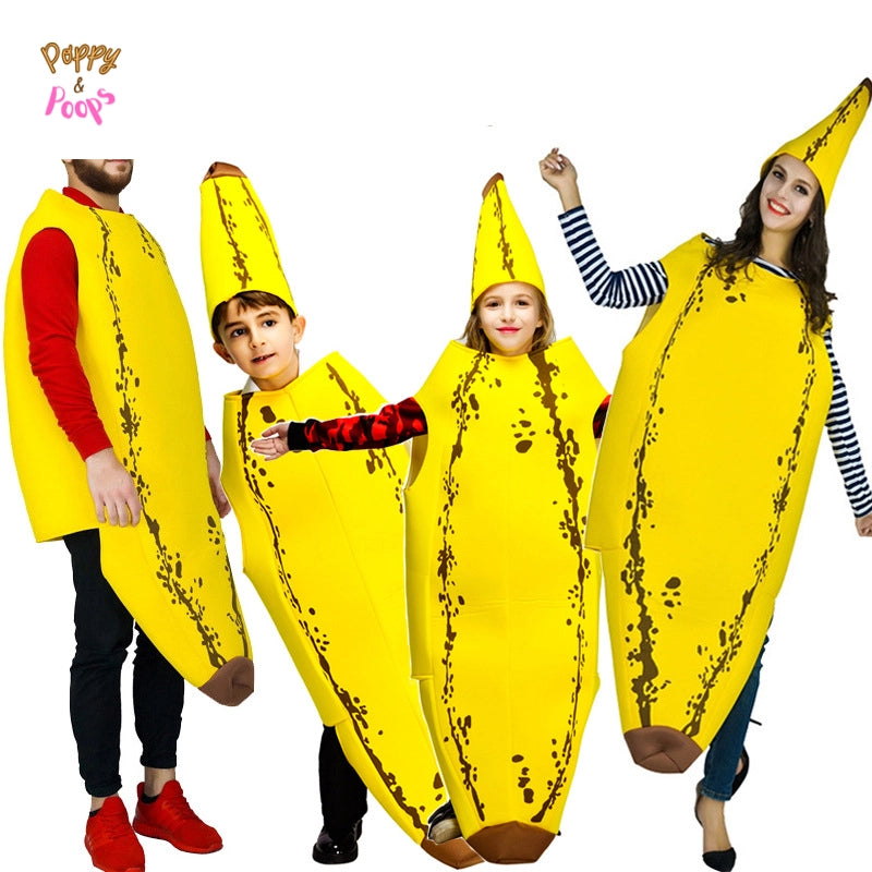 Banana Performance Parent-Child Costume Halloween sold by Poopy and Poops General Pet Store poppyandpoops.ca