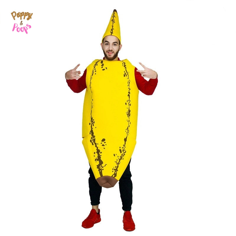 Banana Performance Parent-Child Costume Halloween Average Size FF036 sold by Poopy and Poops General Pet Store poppyandpoops.ca